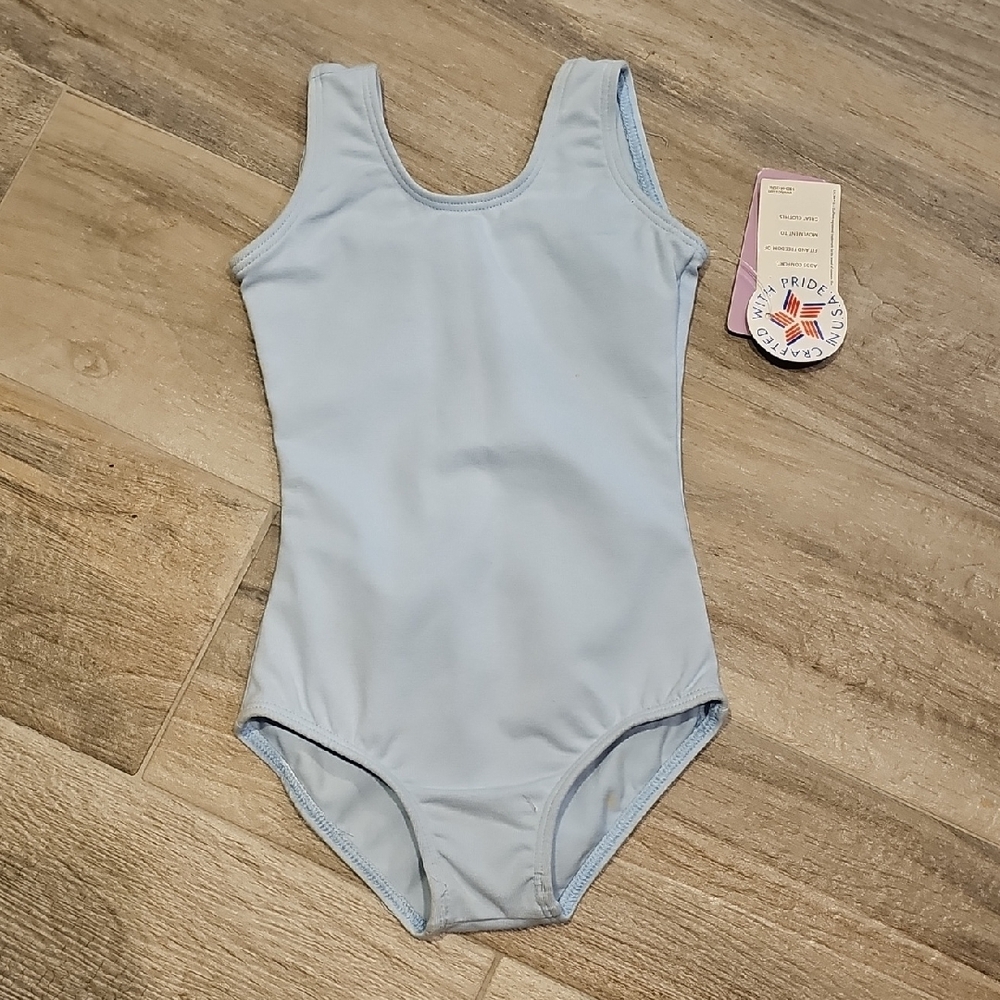 Light Blue Sleeveless Leotard